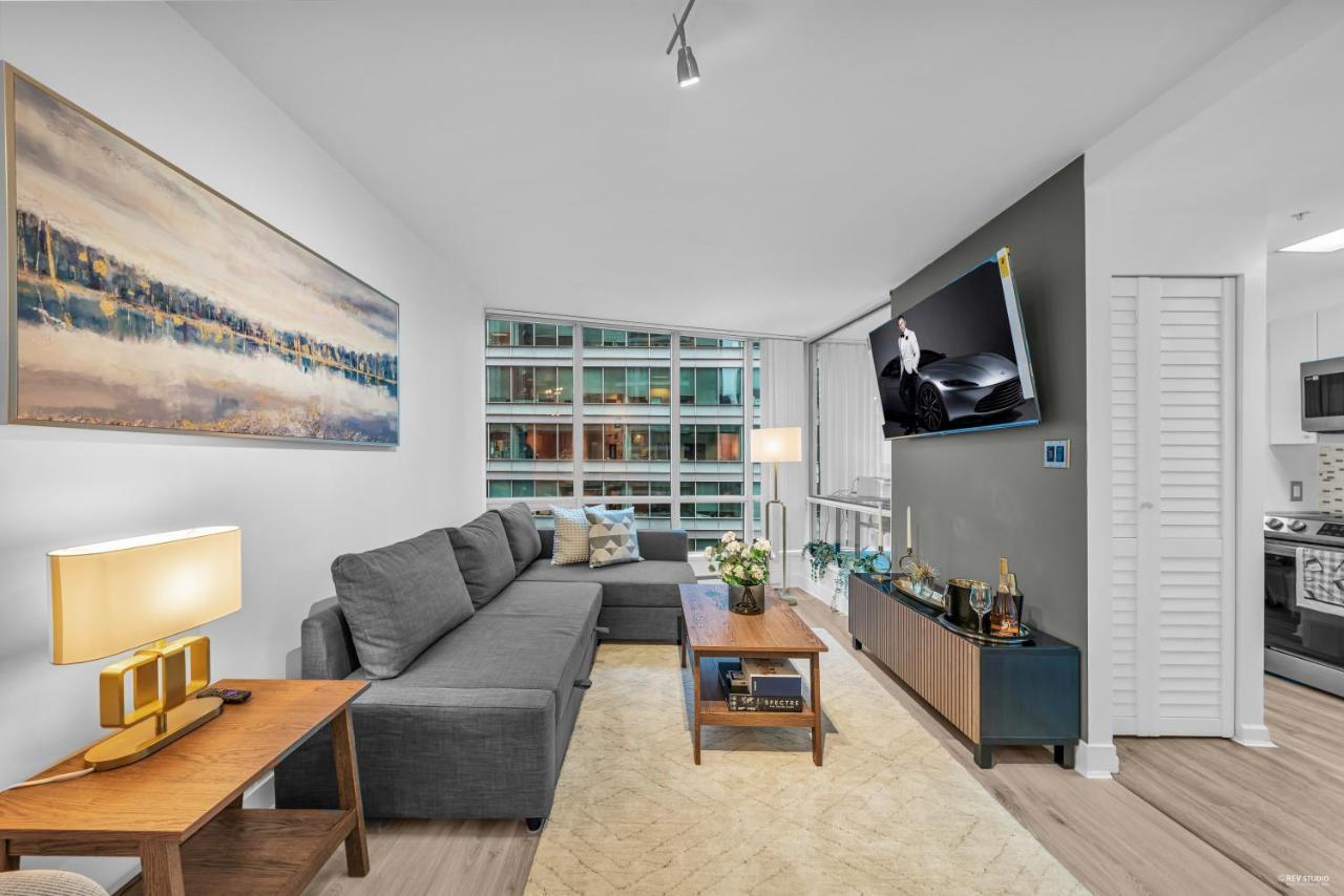 1-Br Condo In Downtown Coal Harbour With Parking And City Views Vancouver Dış mekan fotoğraf